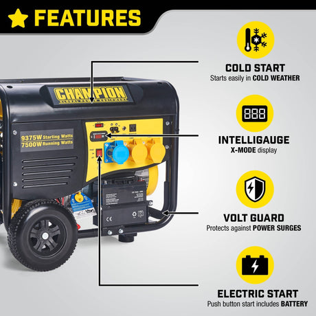 Stromerzeuger CHAMPION 8000W Petrol Generator - SEV