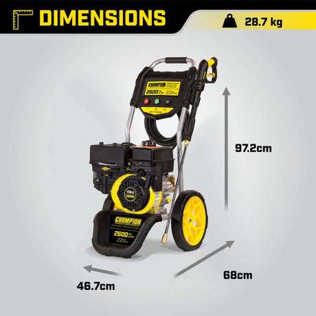 Champion 179 Bar (2600 PSI) 8,3 LPM Hochdruckreiniger - SEV