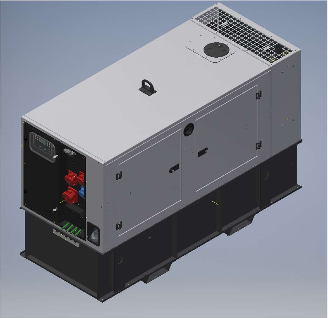 Stromerzeuger GENMAC STRONG-RENT G45DSS-M5 MECCALTE DGUV - SEV