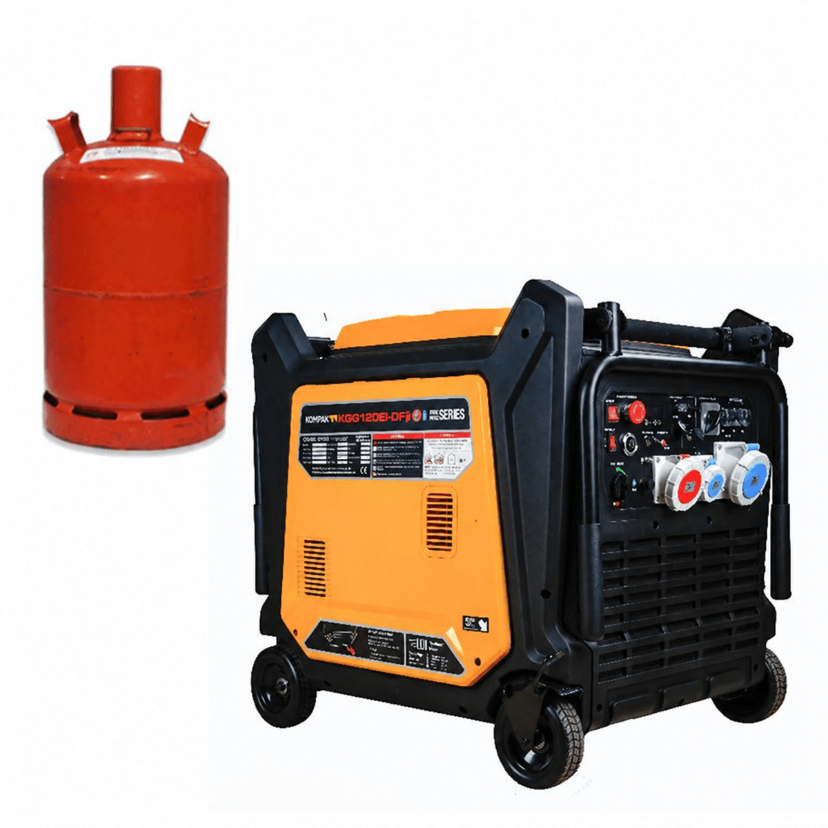 KOMPAK Inverter-Stromerzeuger KGG120Ei-DF (Dual Fuel) - SEV