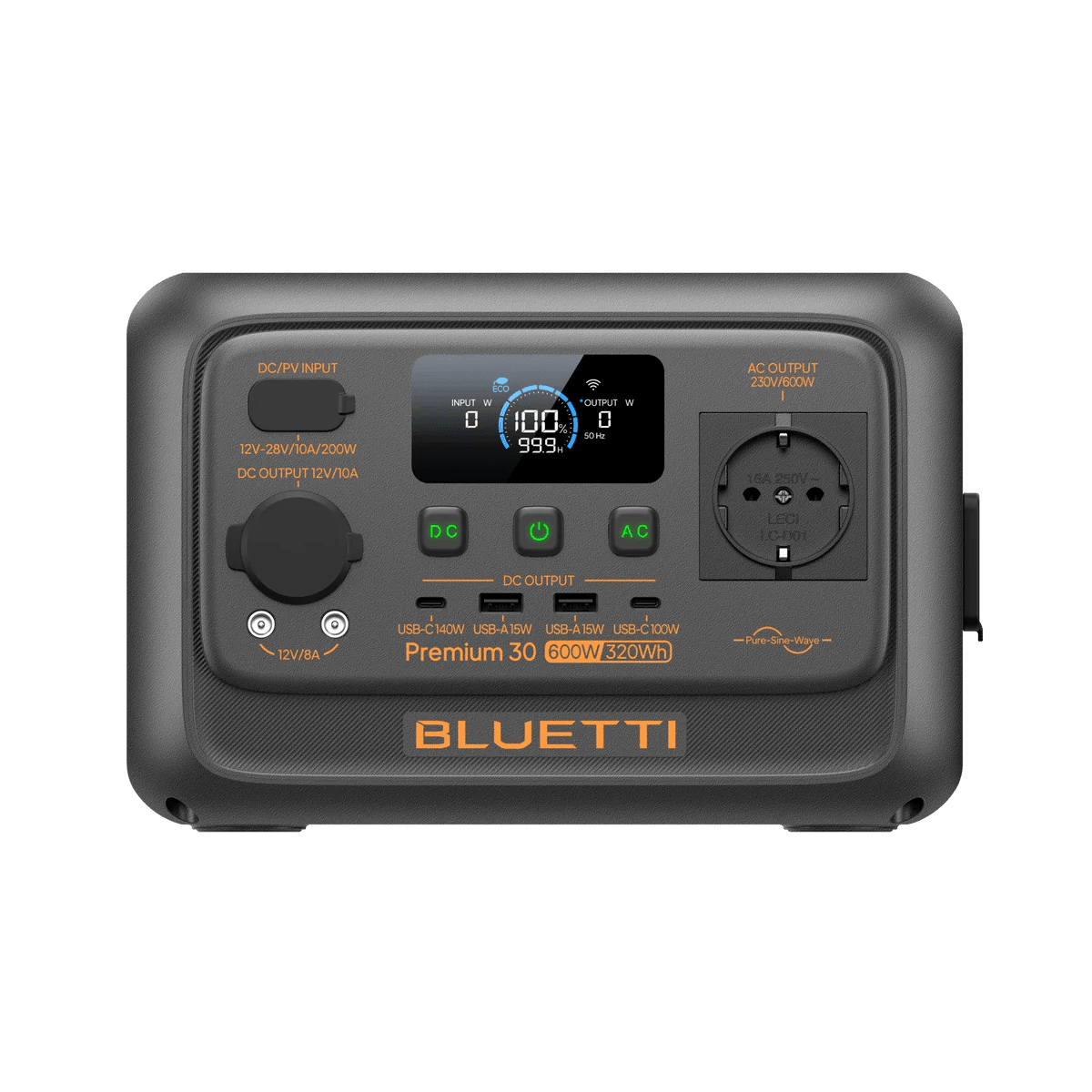 BLUETTI Premium 30 V2 Tragbare Powerstation I 600W 320Wh - SEV