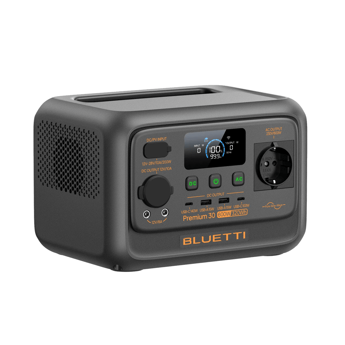 BLUETTI Premium 30 V2 Tragbare Powerstation I 600W 320Wh - SEV