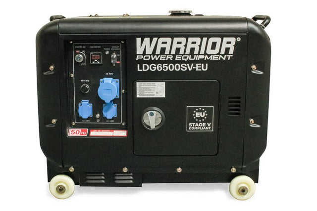 Warrior 5500W Silent Diesel Generator 1-phase ATS - SEV