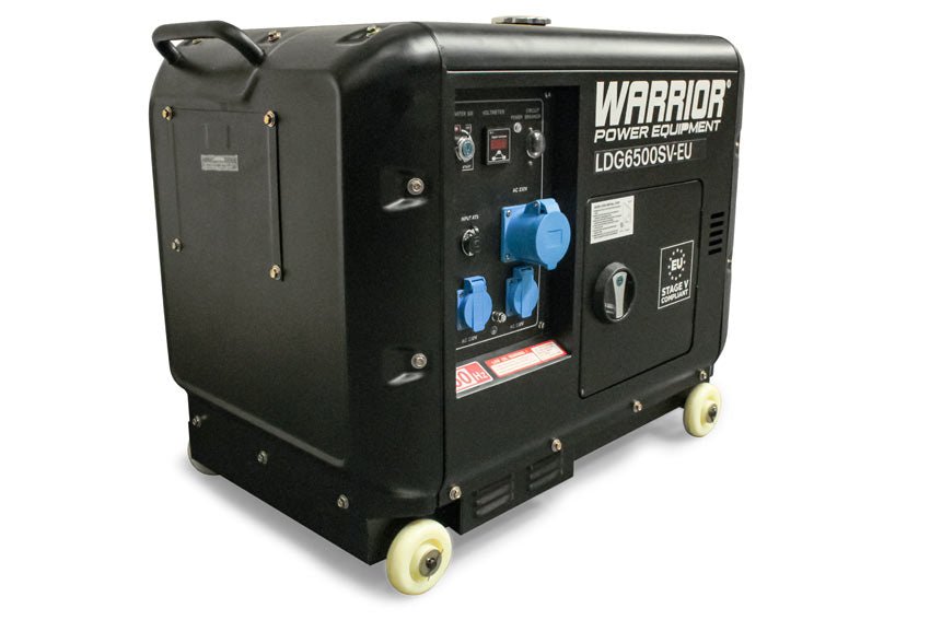 Warrior 5500W Silent Diesel Generator 1-phase ATS - SEV