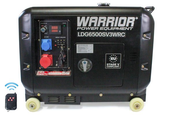 Warrior 6,9 kVA Silent Diesel Generator 3-phase WRC - SEV