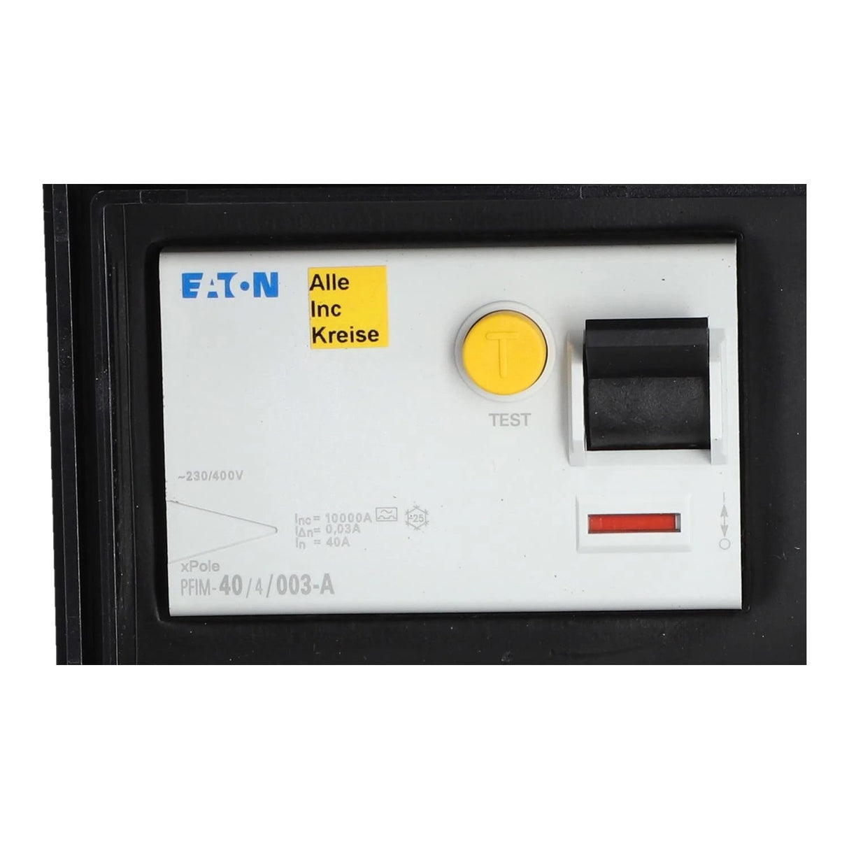 Mobile distributor solid rubber series STEYREGG Model 1, 400V 16A, IP54 with residual current device