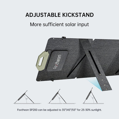 Tragbares Solarpanel Foxtheon SP200 - SEV