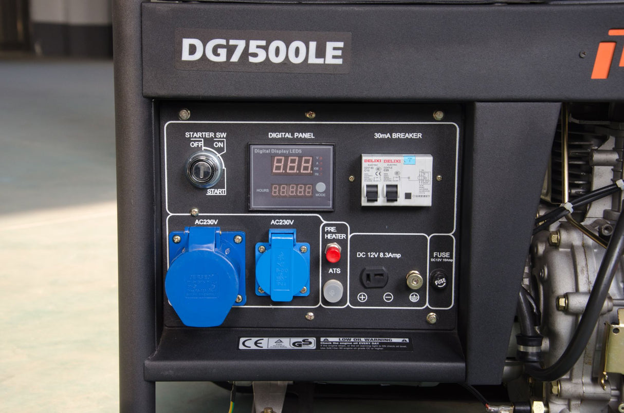 Groupe électrogène diesel ITC POWER DG7800LE