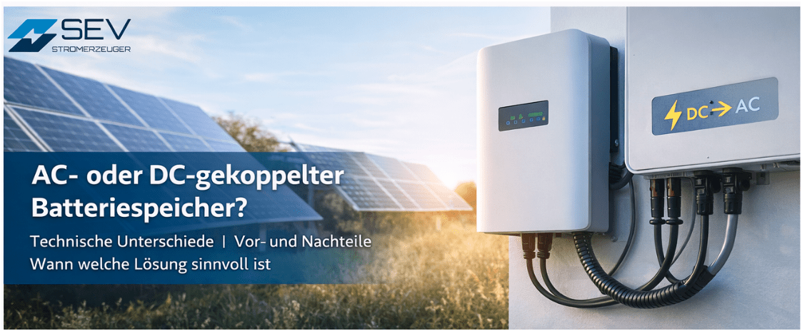 AC- oder DC-gekoppelter Batteriespeicher – was ist der Unterschied? - SEV