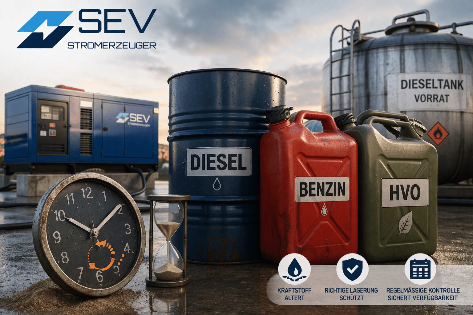 Kraftstofflagerung für Notstromaggregate - SEV