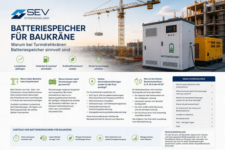 Batteriespeicher für Baukräne - SEV