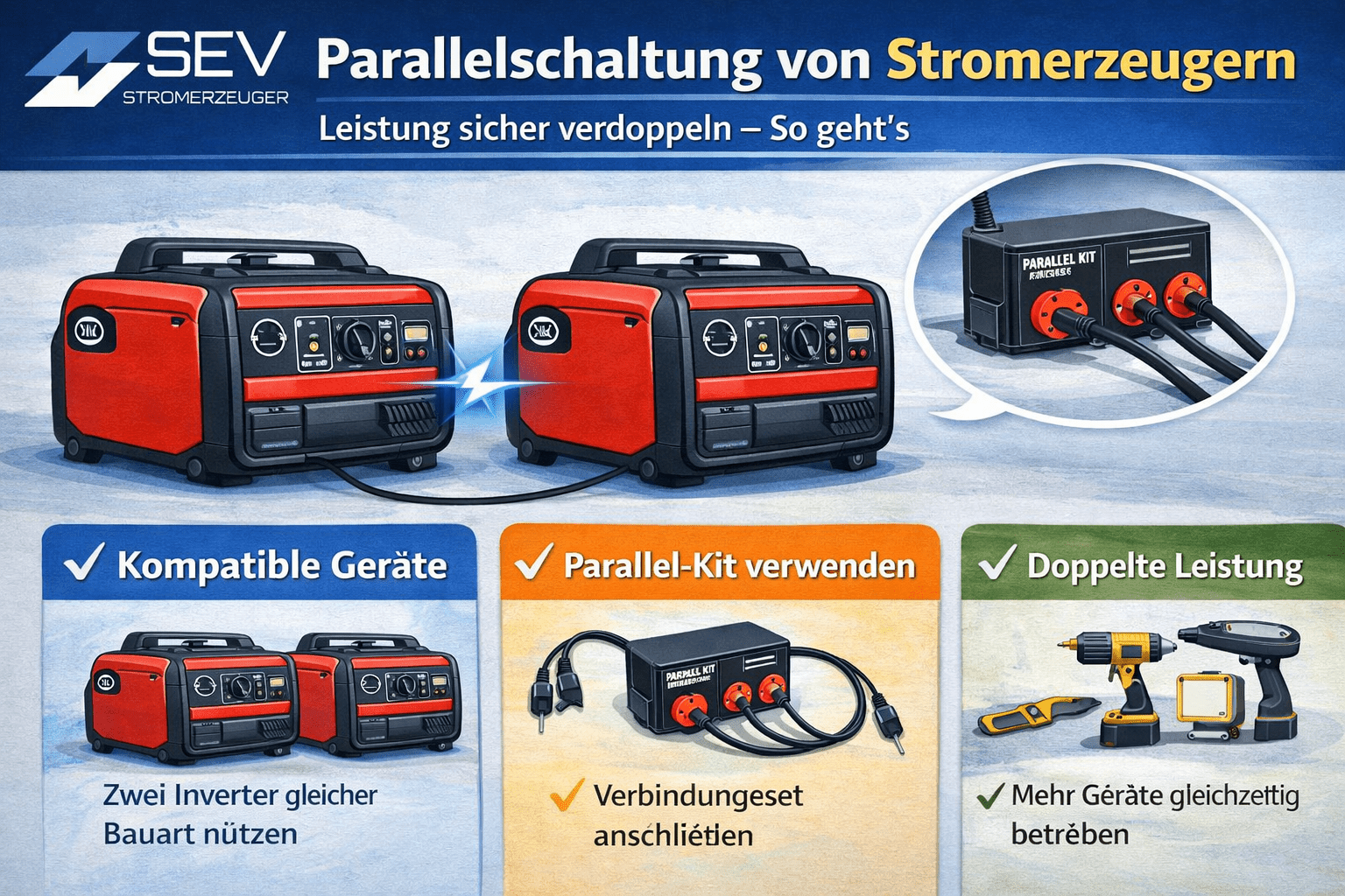 Parallelschaltung von Stromerzeugern - SEV