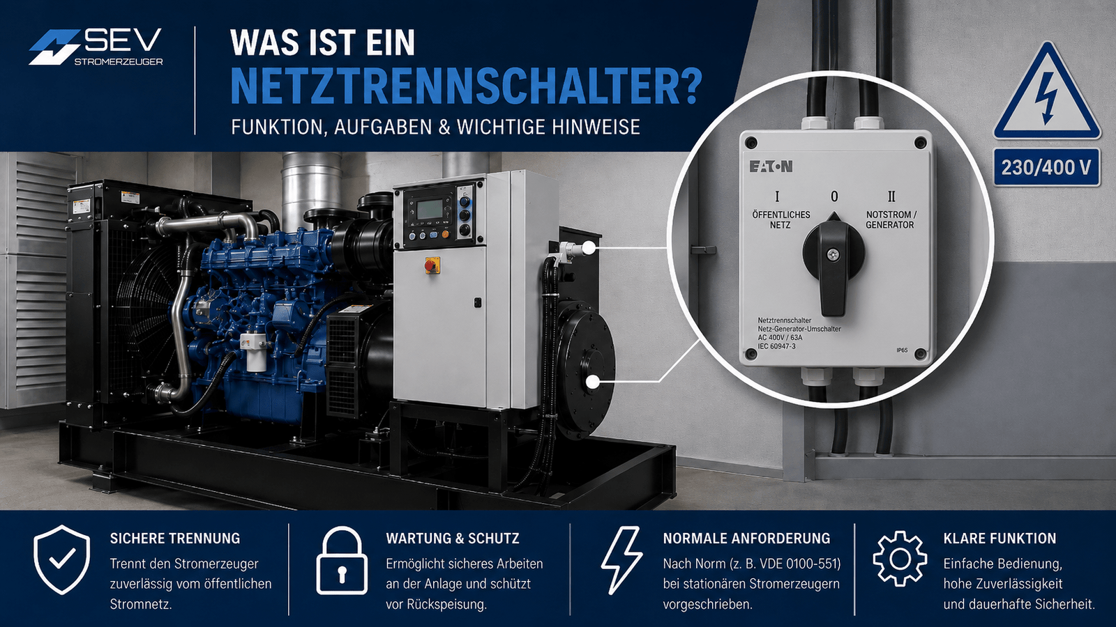 Was ist ein Netztrennschalter? Und warum brauche ich ihn? - SEV