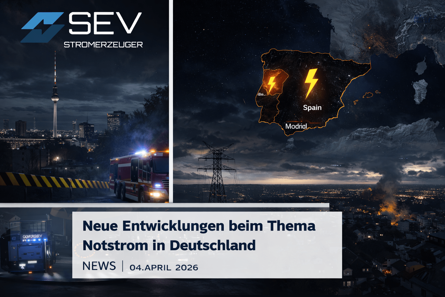 Neue Entwicklungen beim Thema Notstrom in Deutschland - SEV