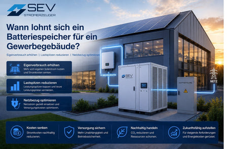 Wann lohnt sich ein Batteriespeicher für ein Gewerbegebäude? - SEV