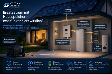 Ersatzstrom mit Hausspeicher – was funktioniert wirklich? - SEV