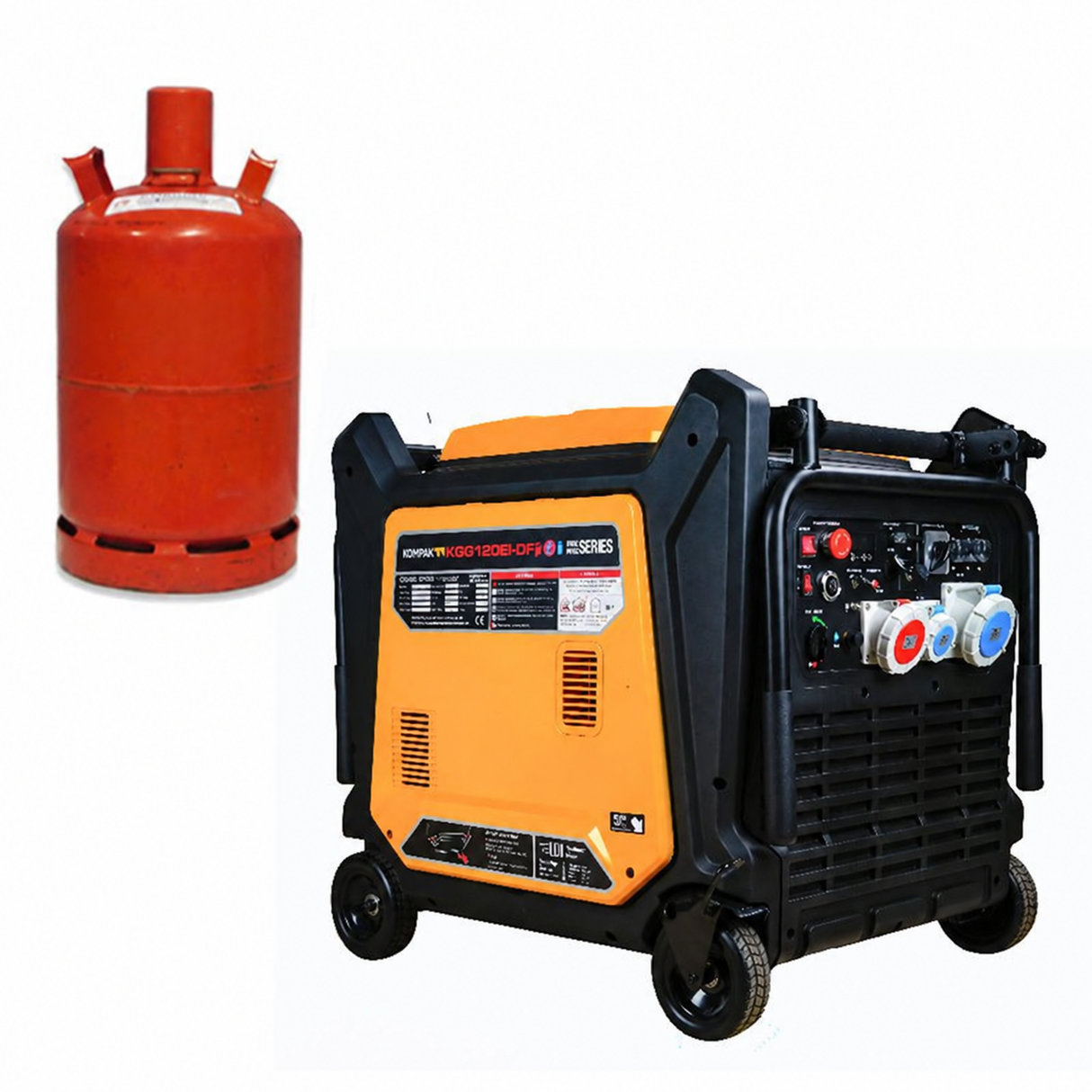 KOMPAK Inverter-Stromerzeuger KGG120Ei-DF (Dual Fuel)