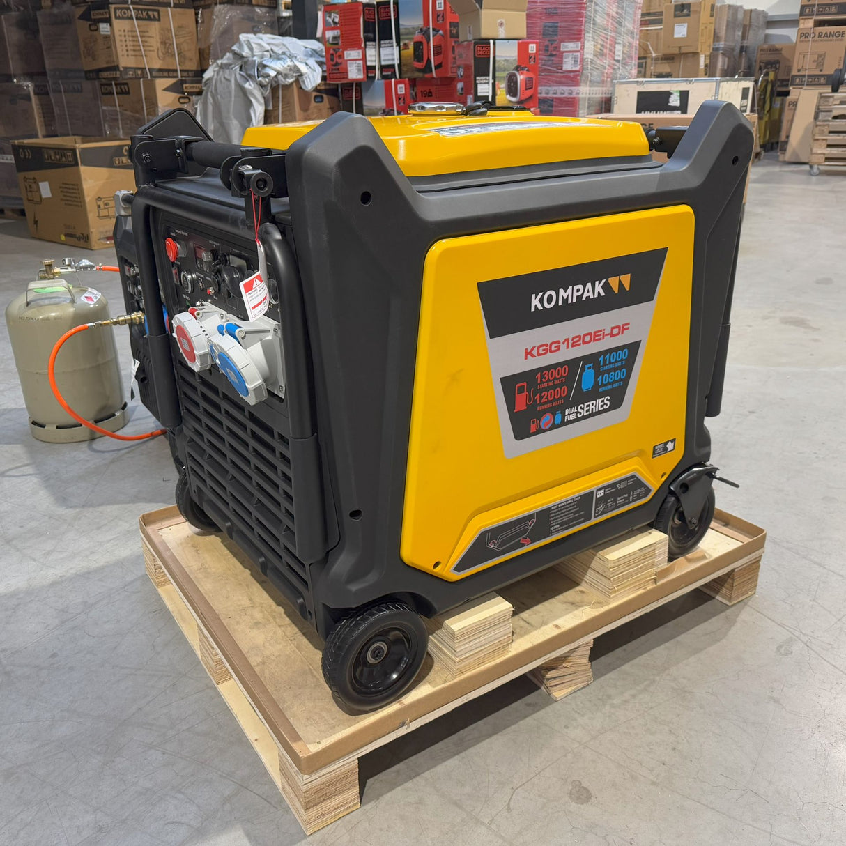 KOMPAK Inverter-Stromerzeuger KGG120Ei-DF (Dual Fuel)