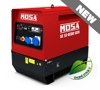 Tragbarer Stromerzeuger MOSA GE SX 6000 YDM - SEV