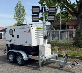 Notstromaggregat PRAMAC GPW20I/FS5 - RENTAL - auf Fahrgestell mit Lichtmast - SEV