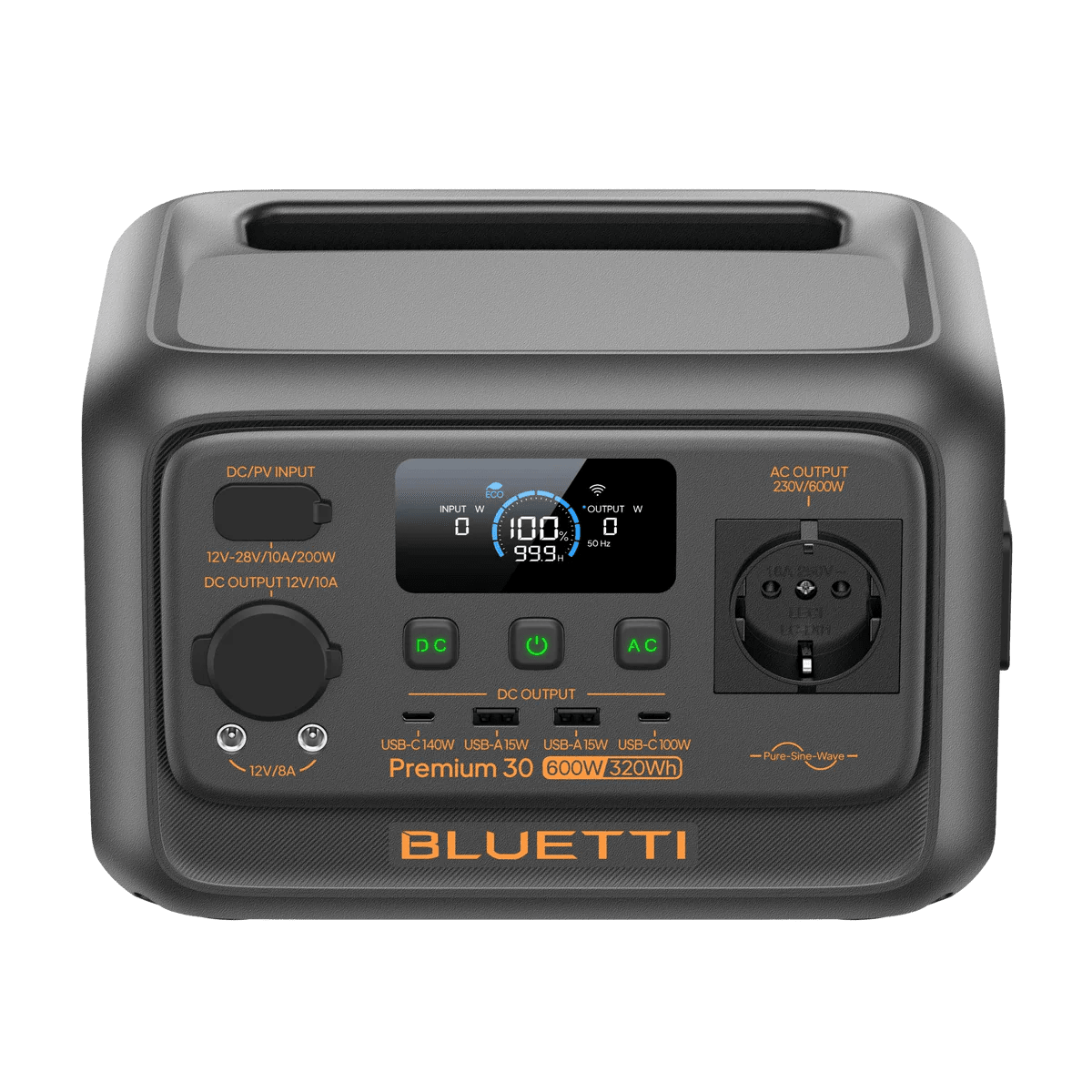 BLUETTI Premium 30 V2 Tragbare Powerstation I 600W 320Wh - SEV