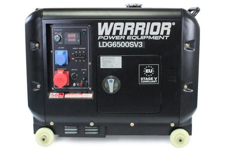 Warrior 6,9 kVA Silent Diesel Generator 3-phase ATS - SEV