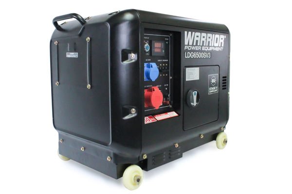 Warrior 6,9 kVA Silent Diesel Generator 3-phase WRC - SEV