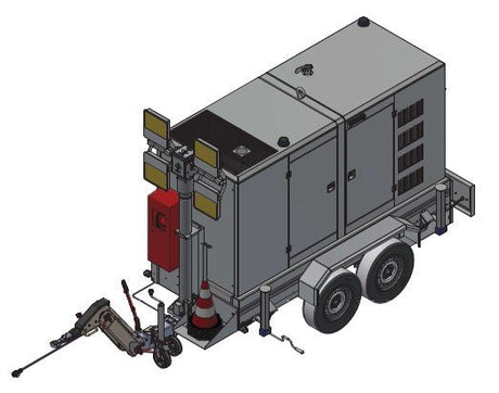 Stromerzeuger RID 80 B - SERIES S - FAHRGESTELL und LICHTMAST - SEV